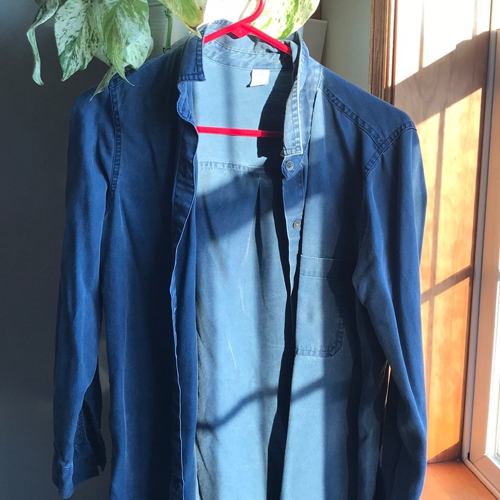 Old Navy Blue Button Down Shirt